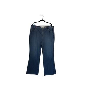 LOGO by Lori Goldstein Size 20W Flare Jeans Striped Dressy Capsule Wardrobe